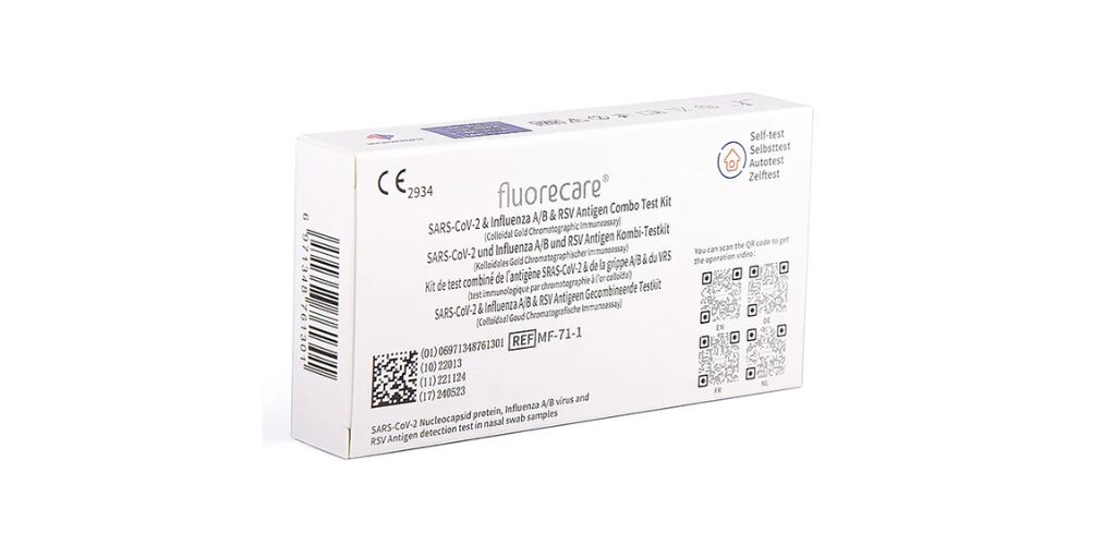 Fluorecare Combo 4in1 - Best COVID-19 & Flu & RSV Combo Self-Test Kits