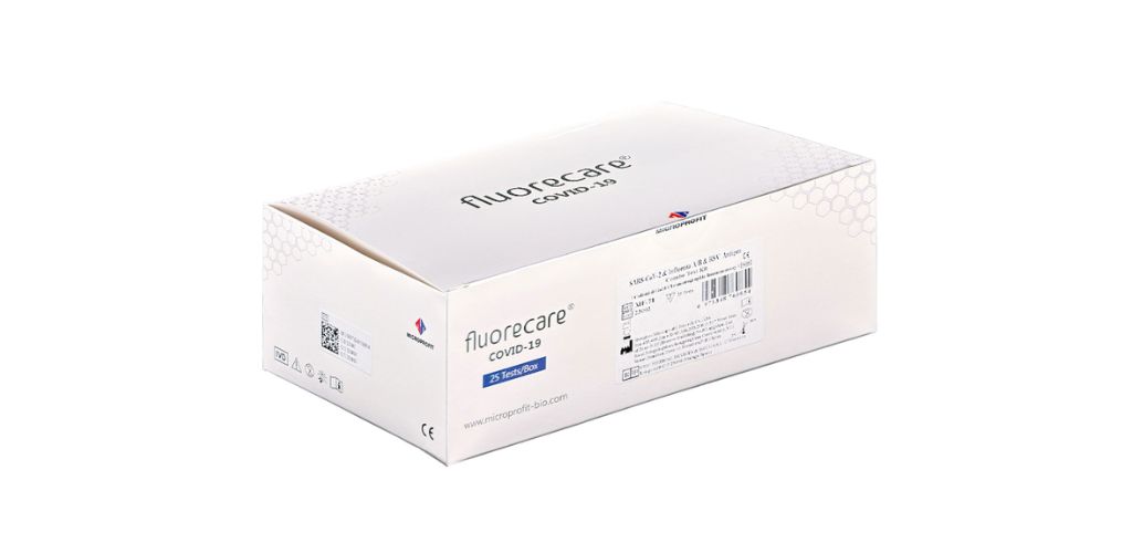 Fluorecare® MF-71 _ 4 in 1 - Best COVID-19 & Flu & RSV Combo Test for Professional Use