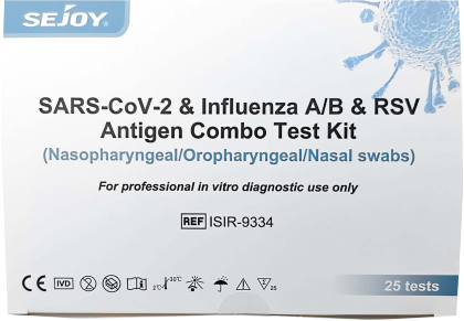 Sejoy 4 in 1 - Best COVID-19 & Flu & RSV Combo Test for Professional Use