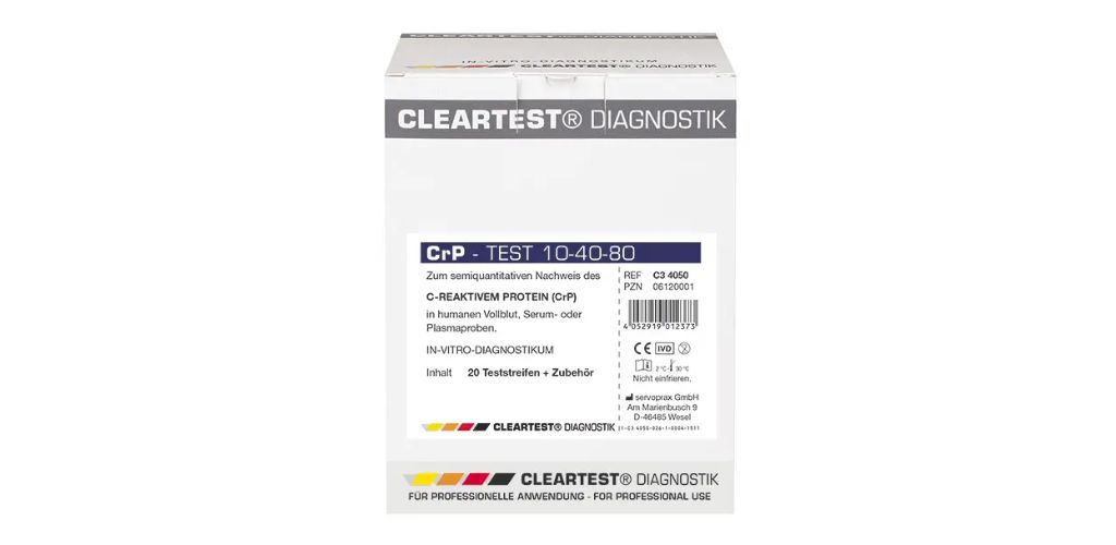 cleartest crp 10 40 80 inflammation parameter rapid test