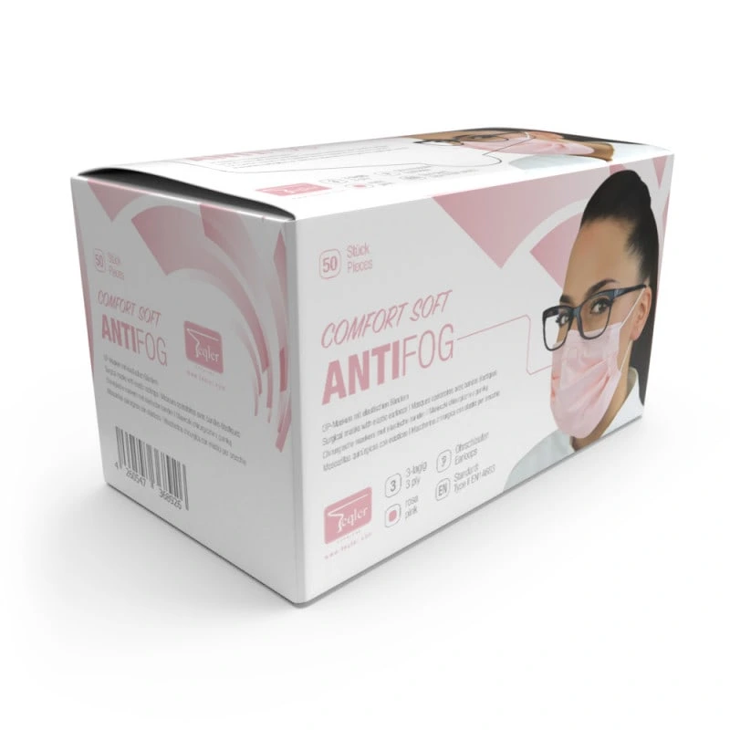 antifog disposable pink mask