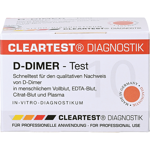 Cleartest D-Dimer Blood Test Cassette (Pack of 10)