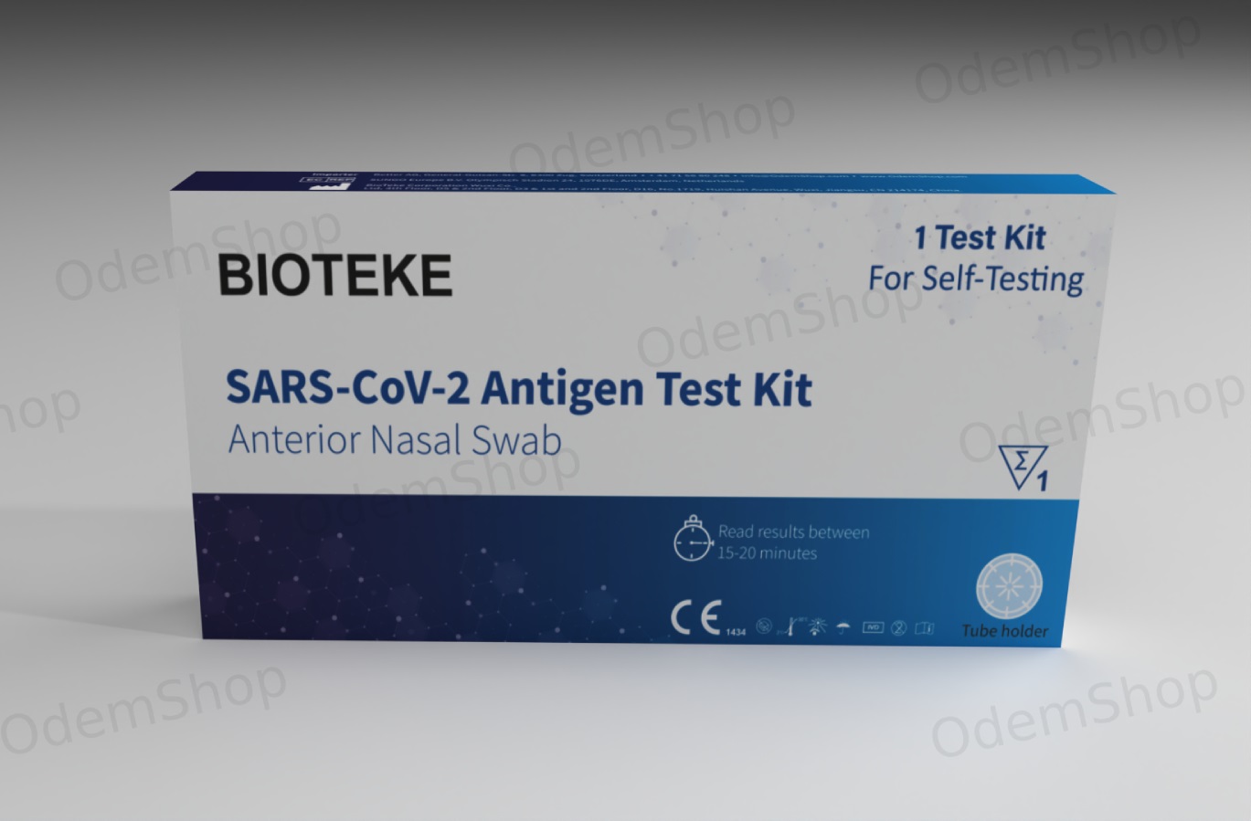 Bioteke 1 Pack - COVID-19 Antigen Rapid Tests Lay Tests Self Test - VPE 700