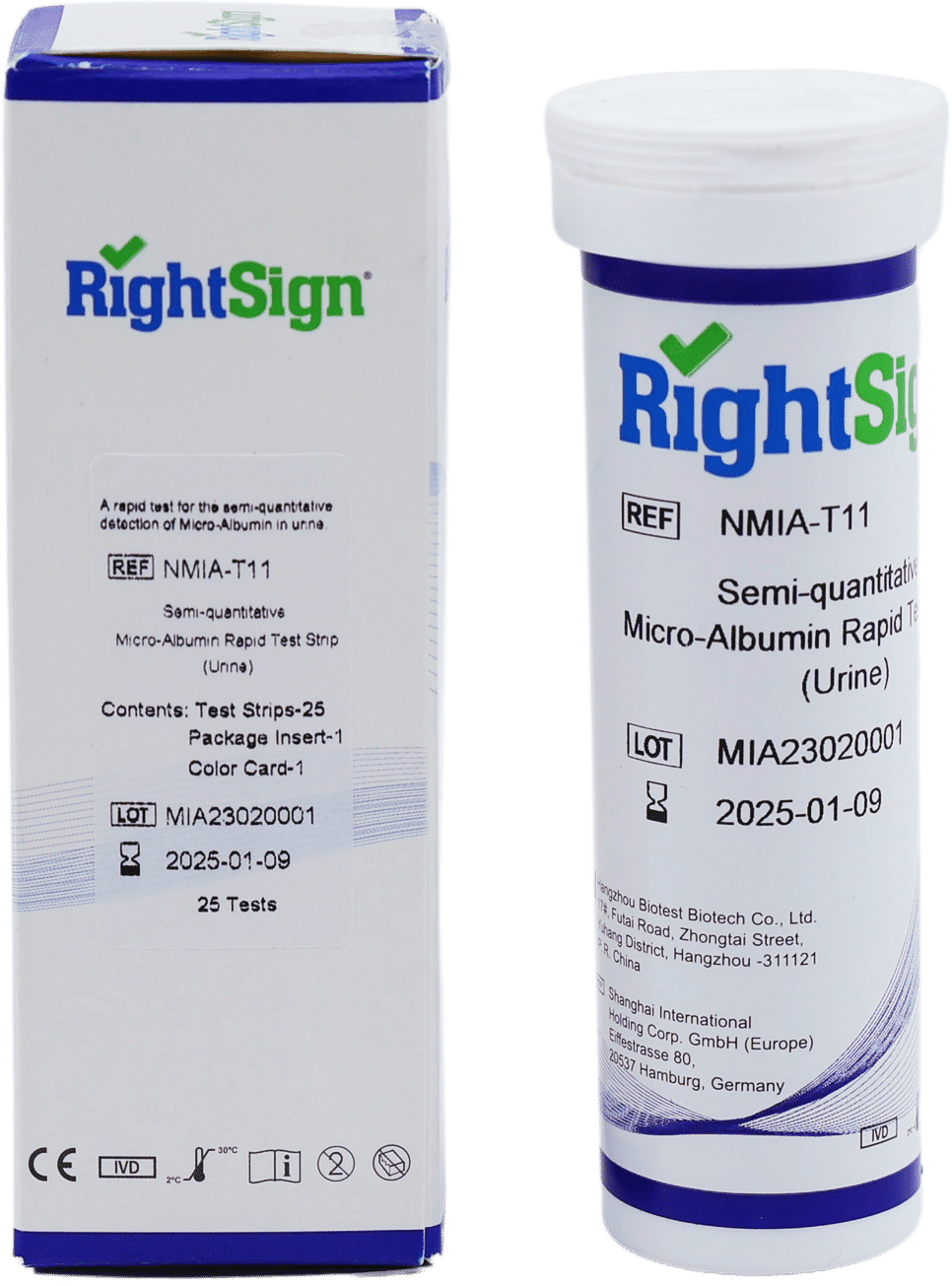 RightSign Micro Albumin Rapid Test Cassette